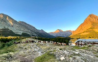 Sunrise, Many Glacier Inn, Glacier NP