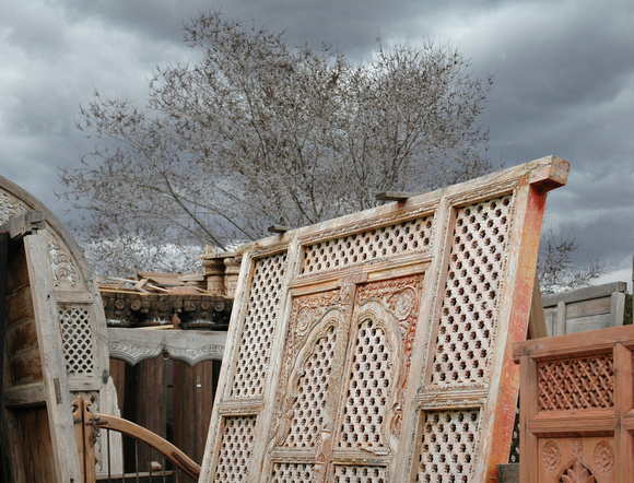 Storm Over Salvage Yard